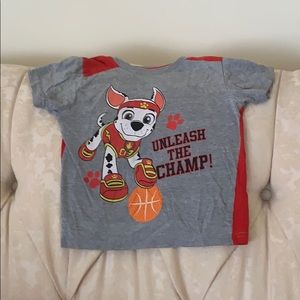 Kids Paw patrol basketball shirt